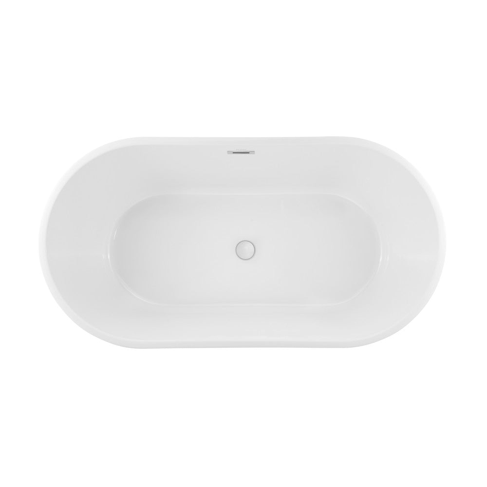 Claire 60" Freestanding Luxury Bathtub with ultimate comfort