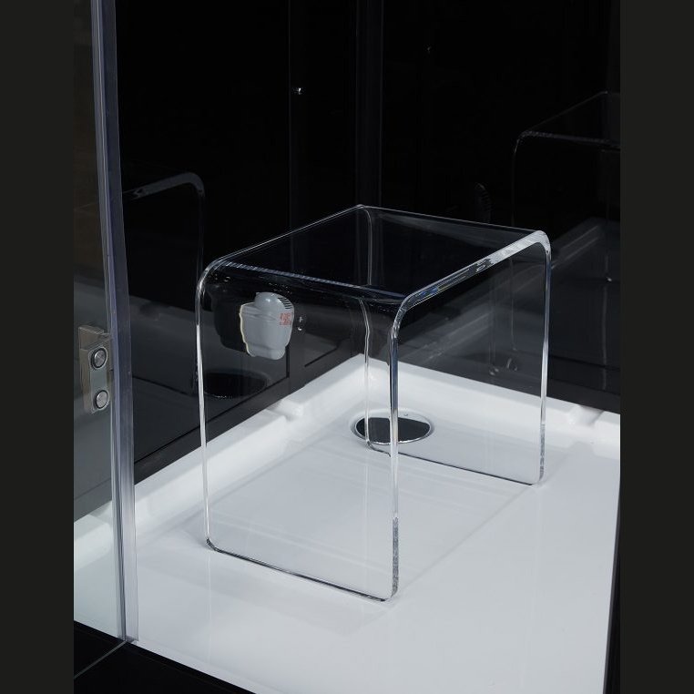Maya Bath Black Platinum Arezzo Steam Shower - Left (203)