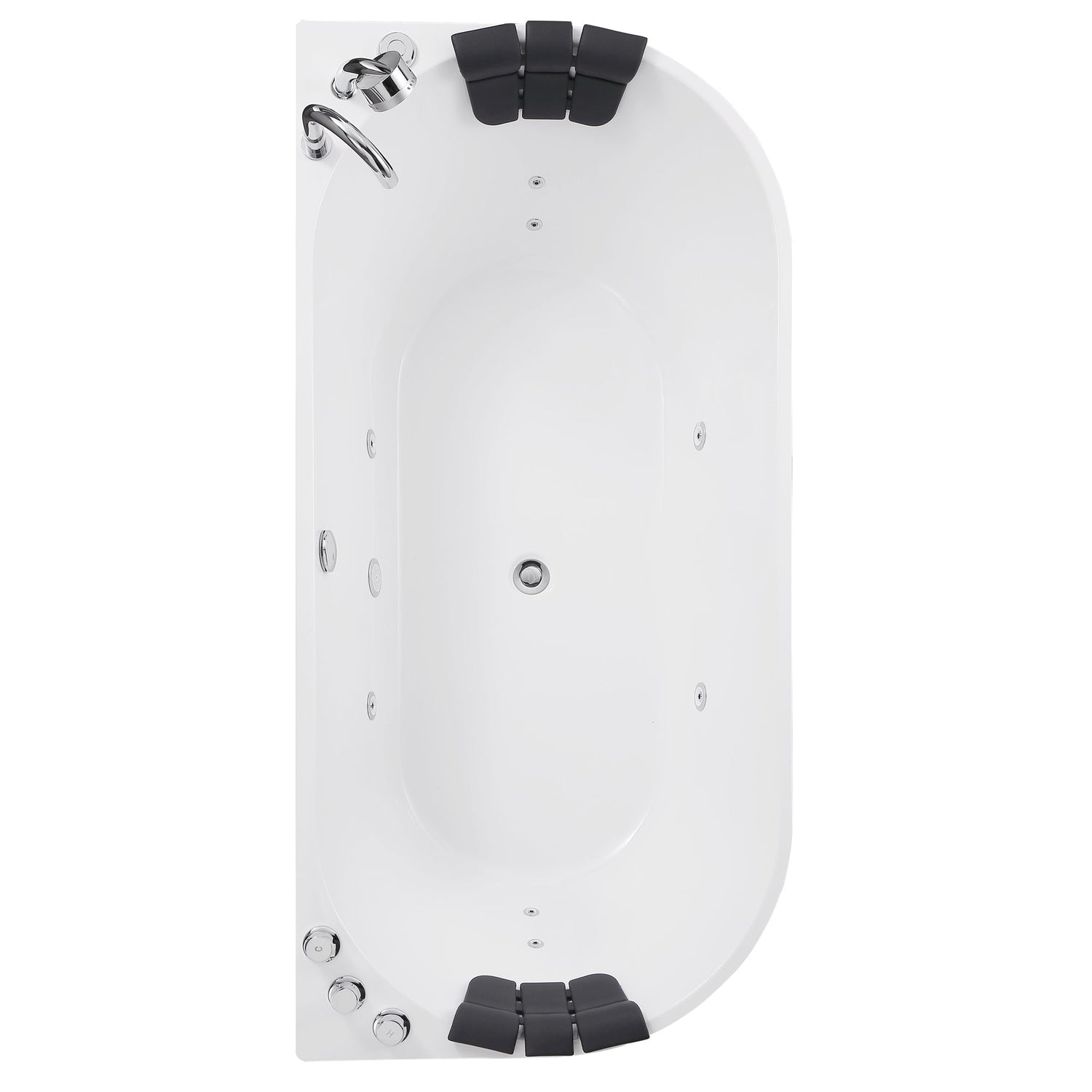 Empava-71AIS08-71" Freestanding Hydro Massage Whirlpool Bathtub with Center Drain-8