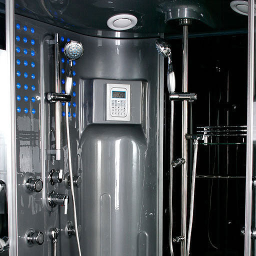 Maya Bath Grey Siena Steam Shower - Left (122)
