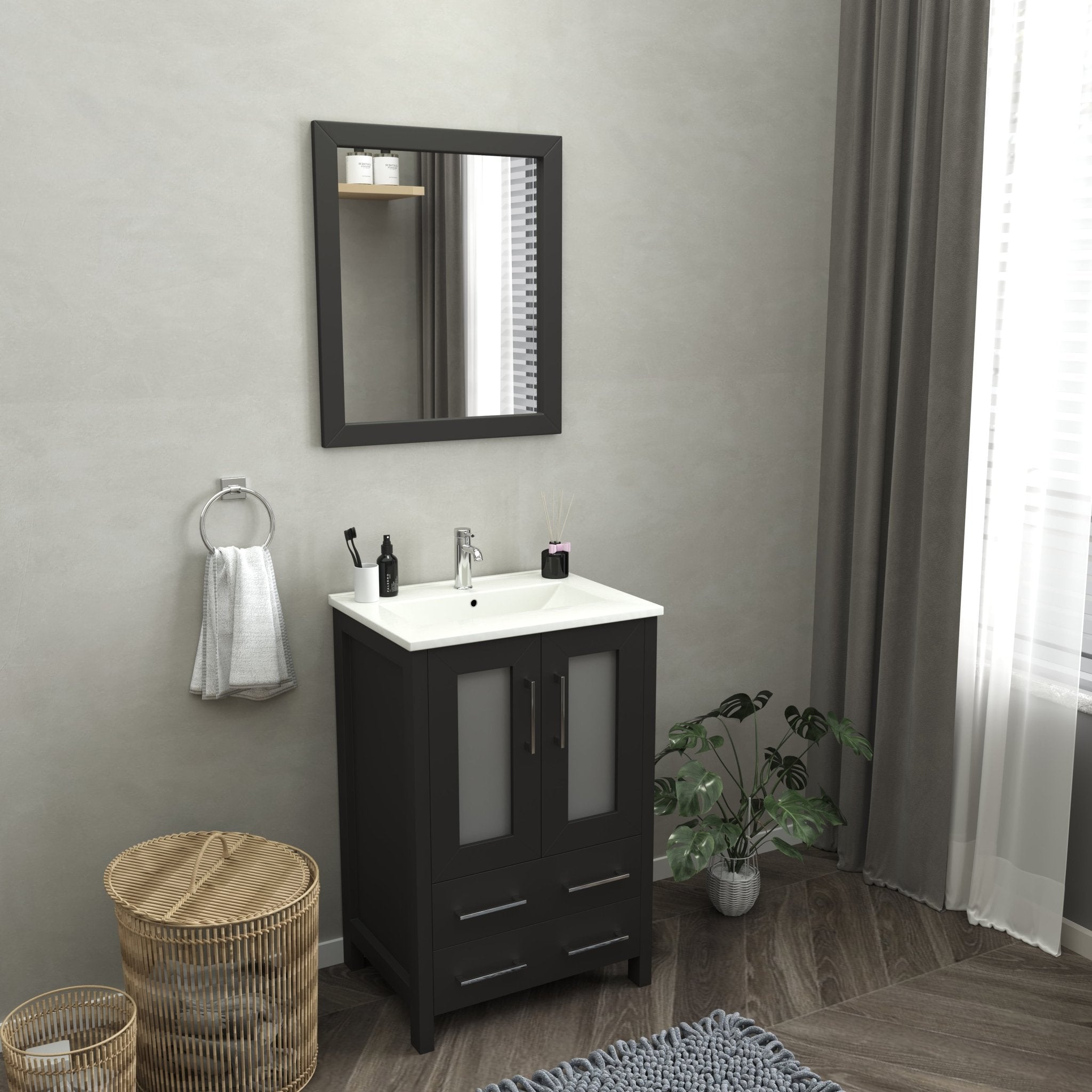 Brescia 24" Single Sink Bathroom Vanity Set - HomeBeyond