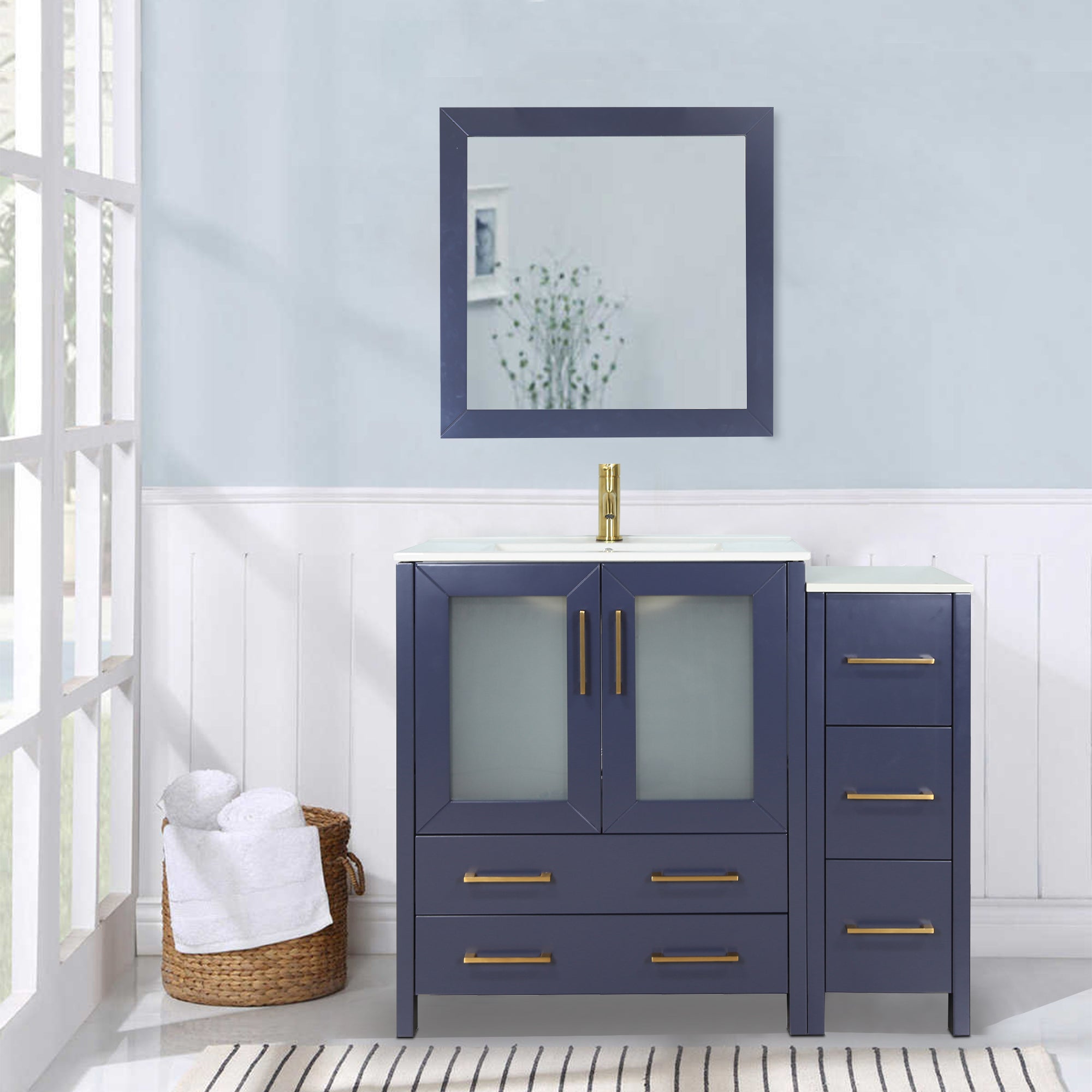 Brescia 36" Single Sink Modern Bathroom Vanity Combo Set - HomeBeyond
