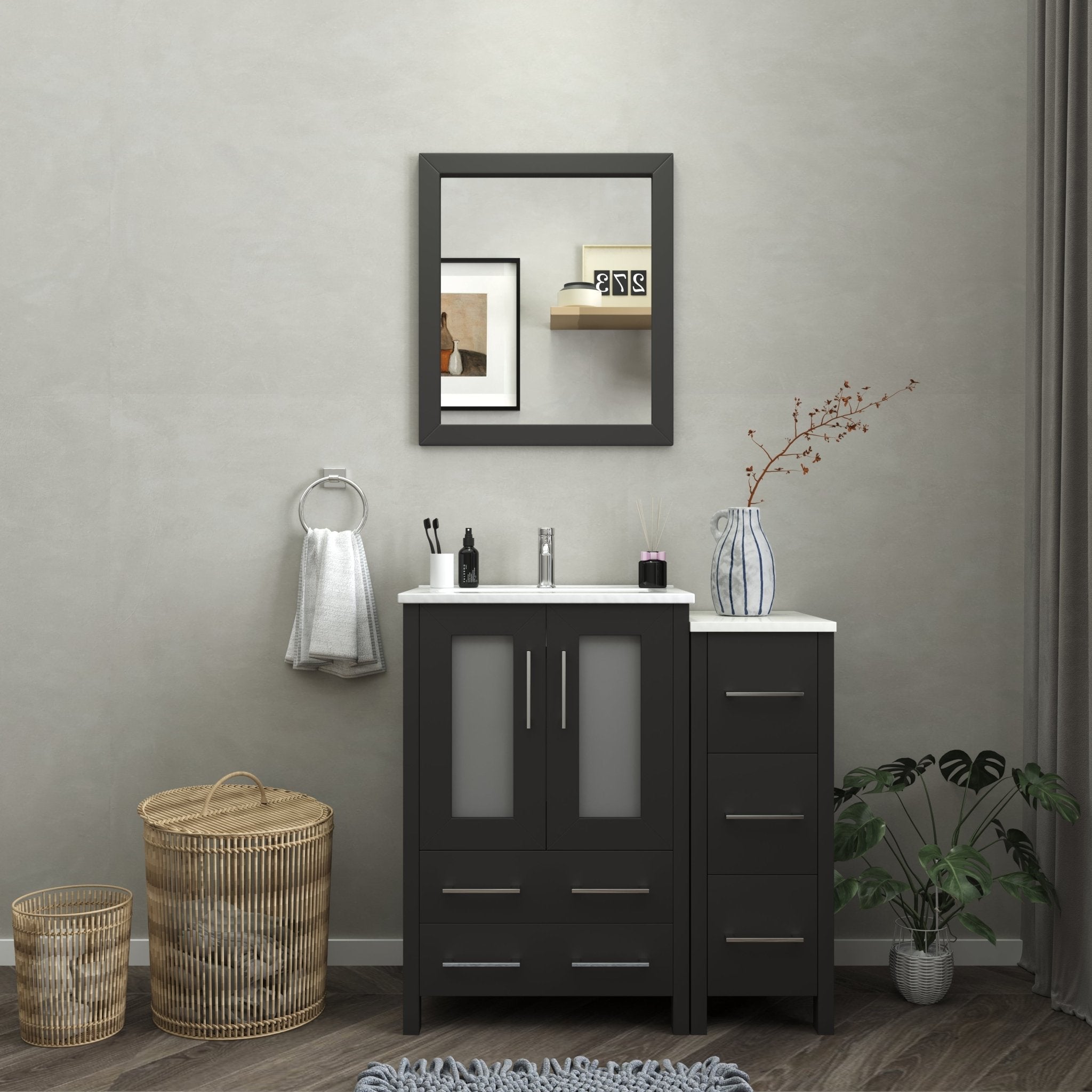 Brescia 36" Single Sink Modern Bathroom Vanity Combo Set - HomeBeyond