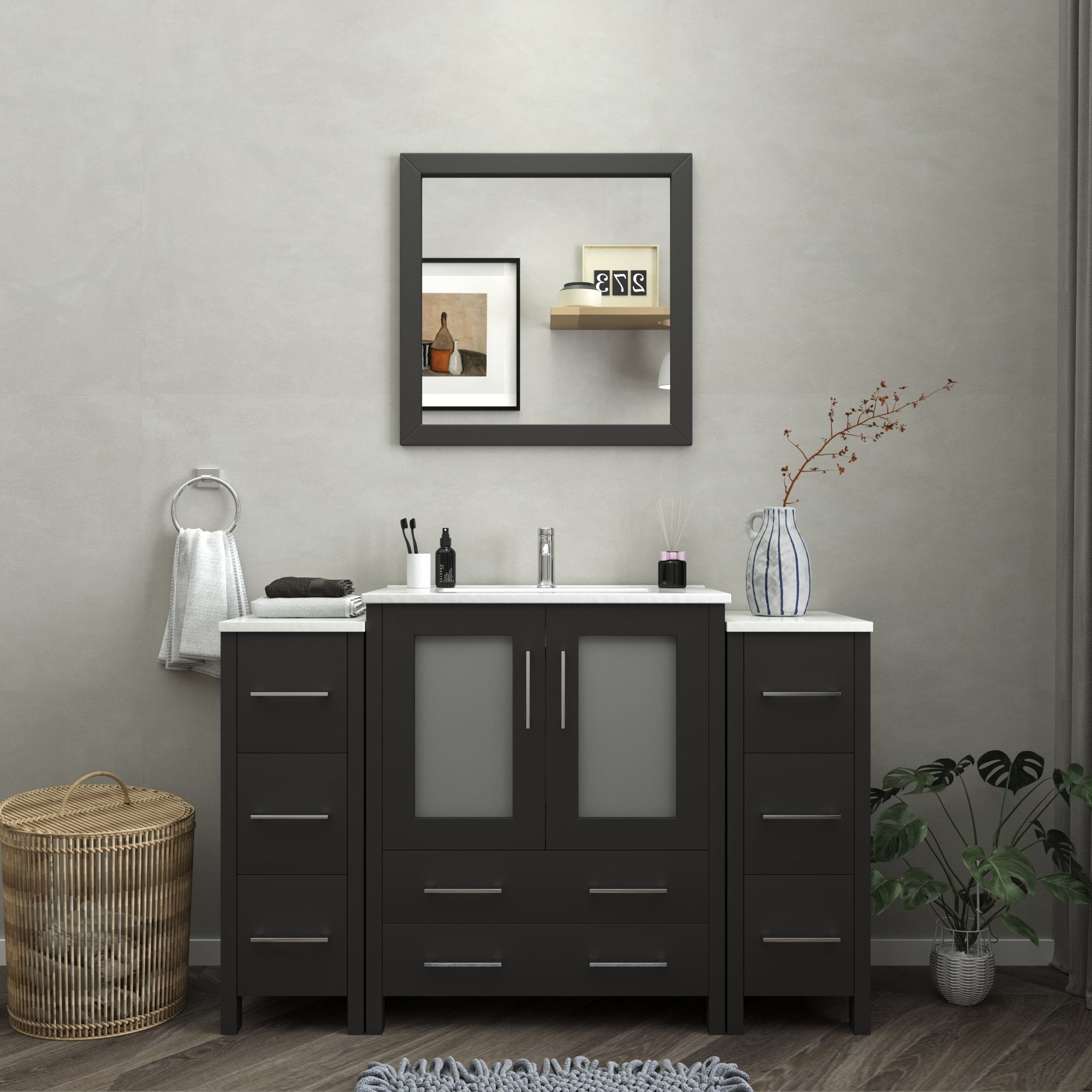 Brescia 54" Single Sink Bathroom Vanity Combo Set - HomeBeyond
