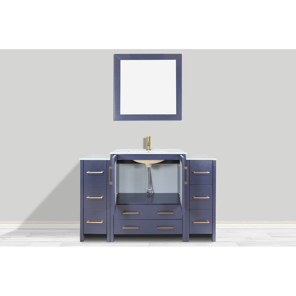 Brescia 54" Single Sink Bathroom Vanity Combo Set - HomeBeyond