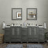 Brescia 84" Double Sink Bathroom Vanity Combo Set - HomeBeyond