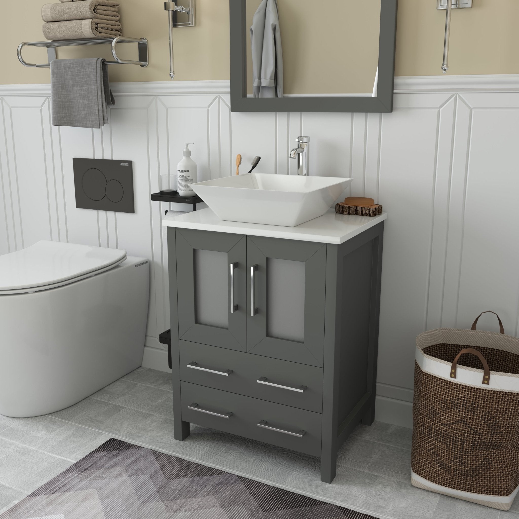 Ravenna 24" Single Sink Bathroom Vanity Combo Set - HomeBeyond