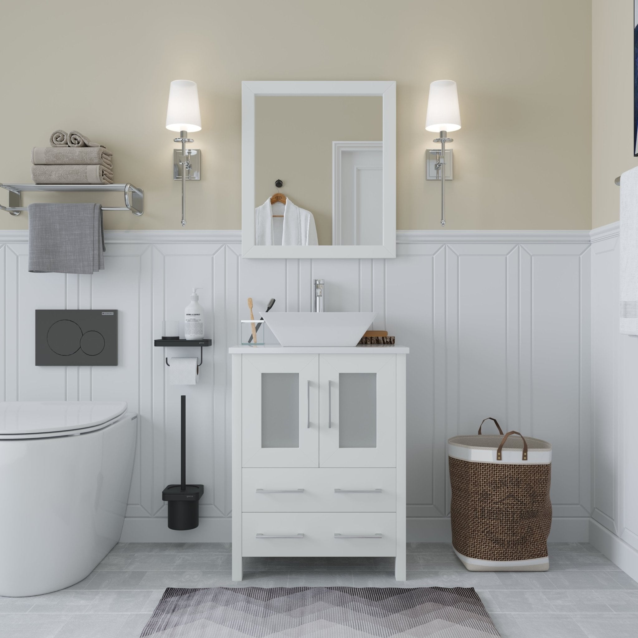 Ravenna 24" Single Sink Bathroom Vanity Combo Set - HomeBeyond