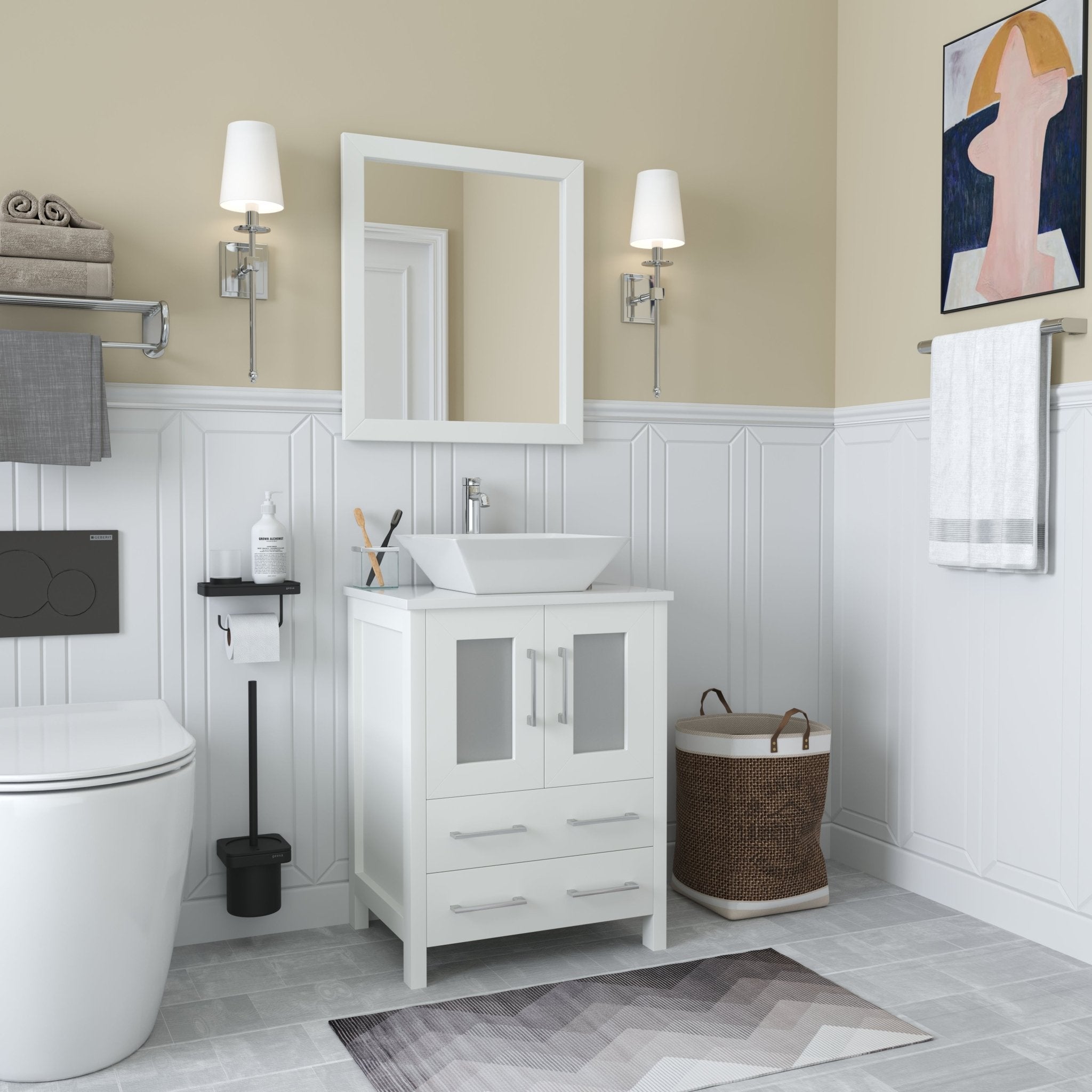 Ravenna 24" Single Sink Bathroom Vanity Combo Set - HomeBeyond