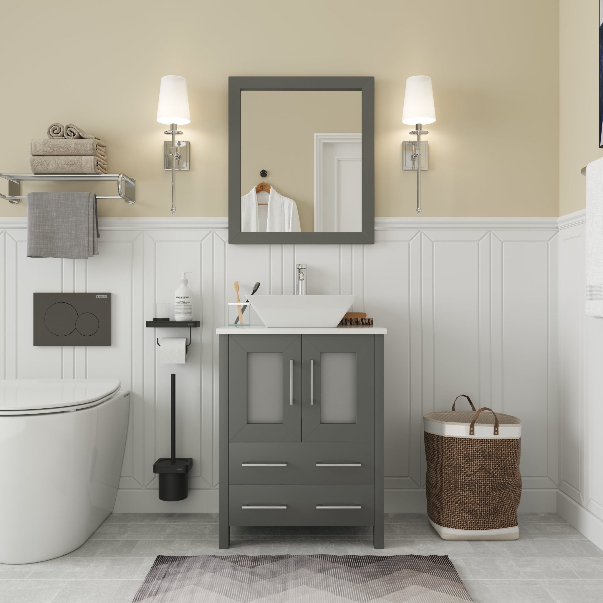 Ravenna 24" Single Sink Bathroom Vanity Combo Set - HomeBeyond