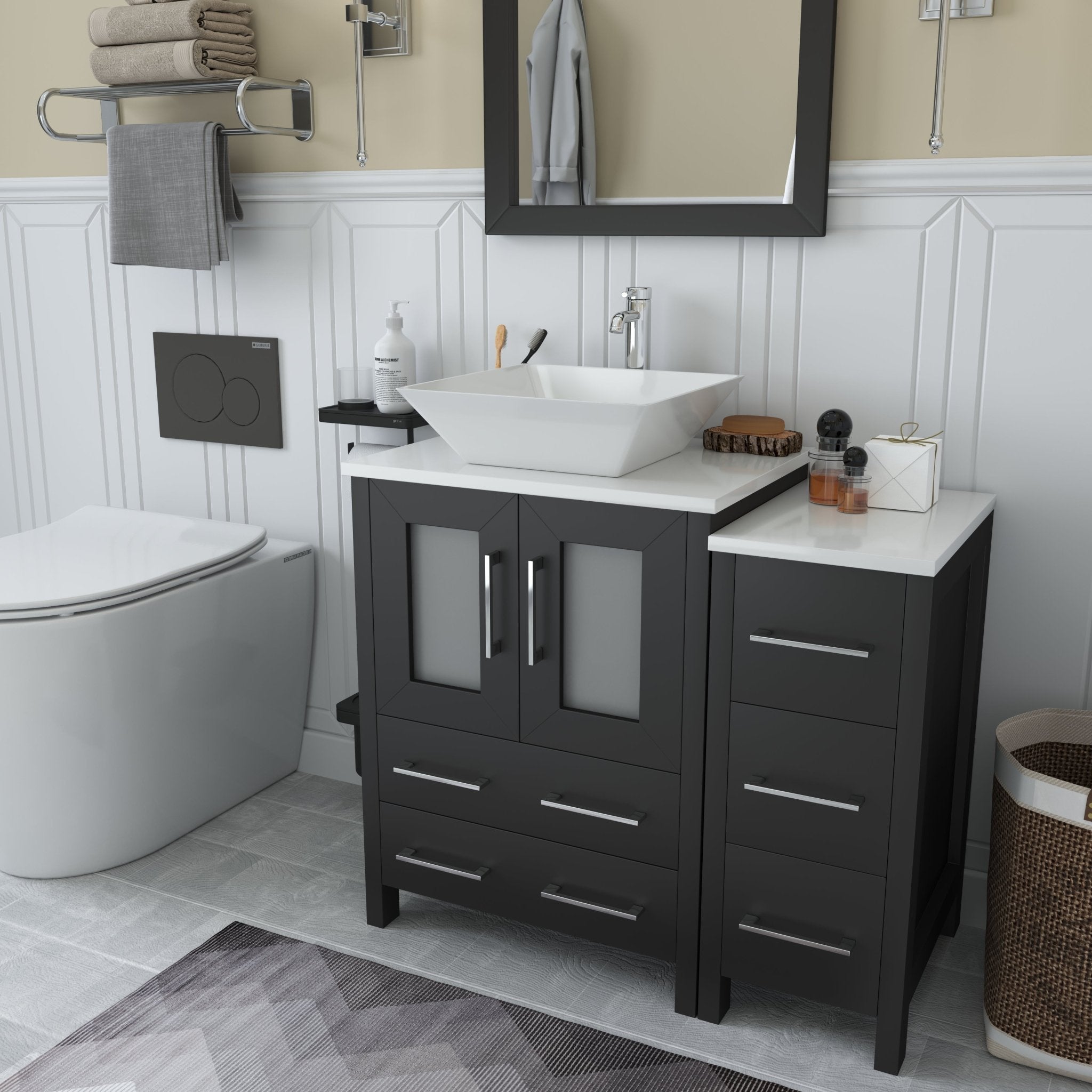 Ravenna 36" Single Sink Bathroom Vanity Combo Set - HomeBeyond