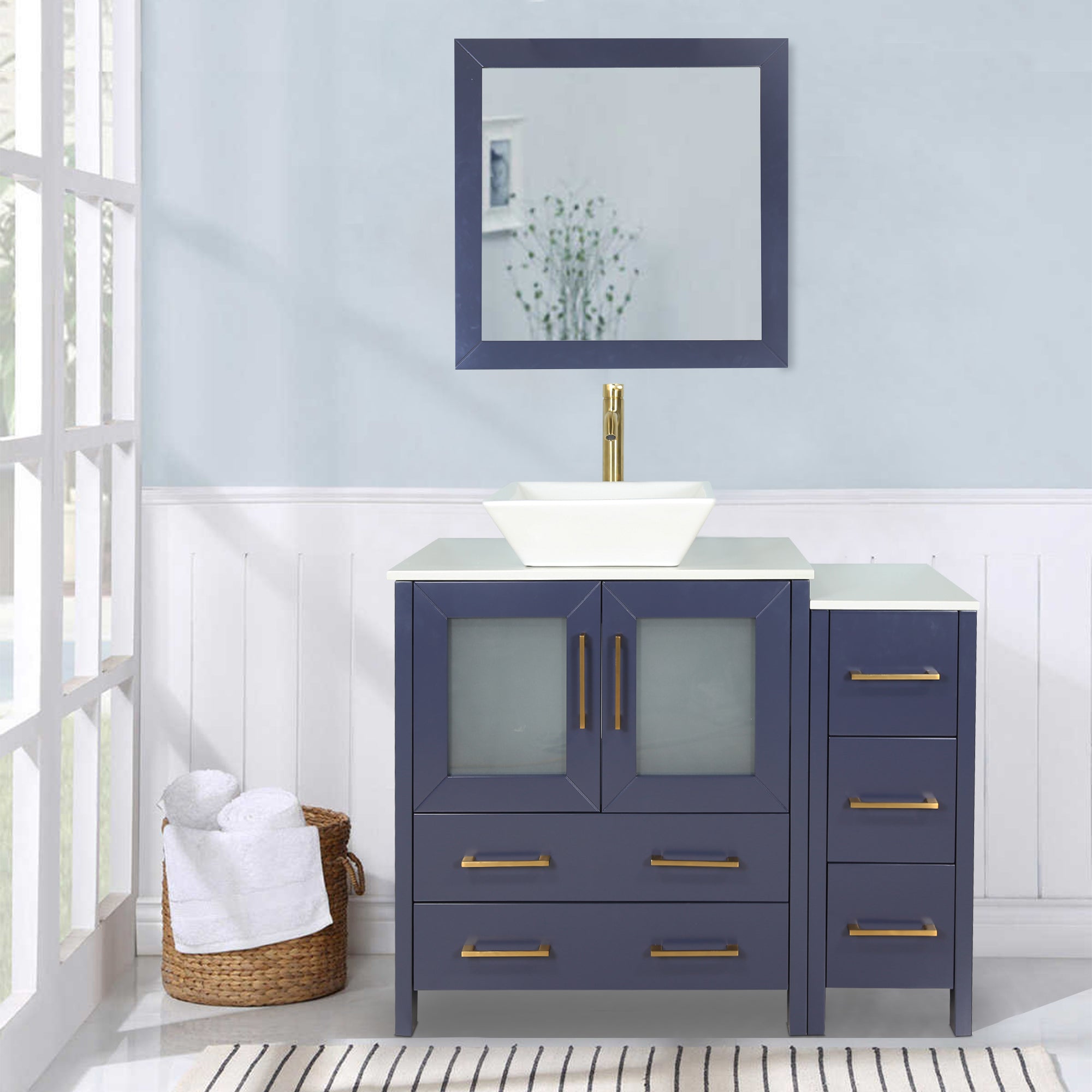 Ravenna 42" Single Sink Bathroom Vanity Combo Set - HomeBeyond