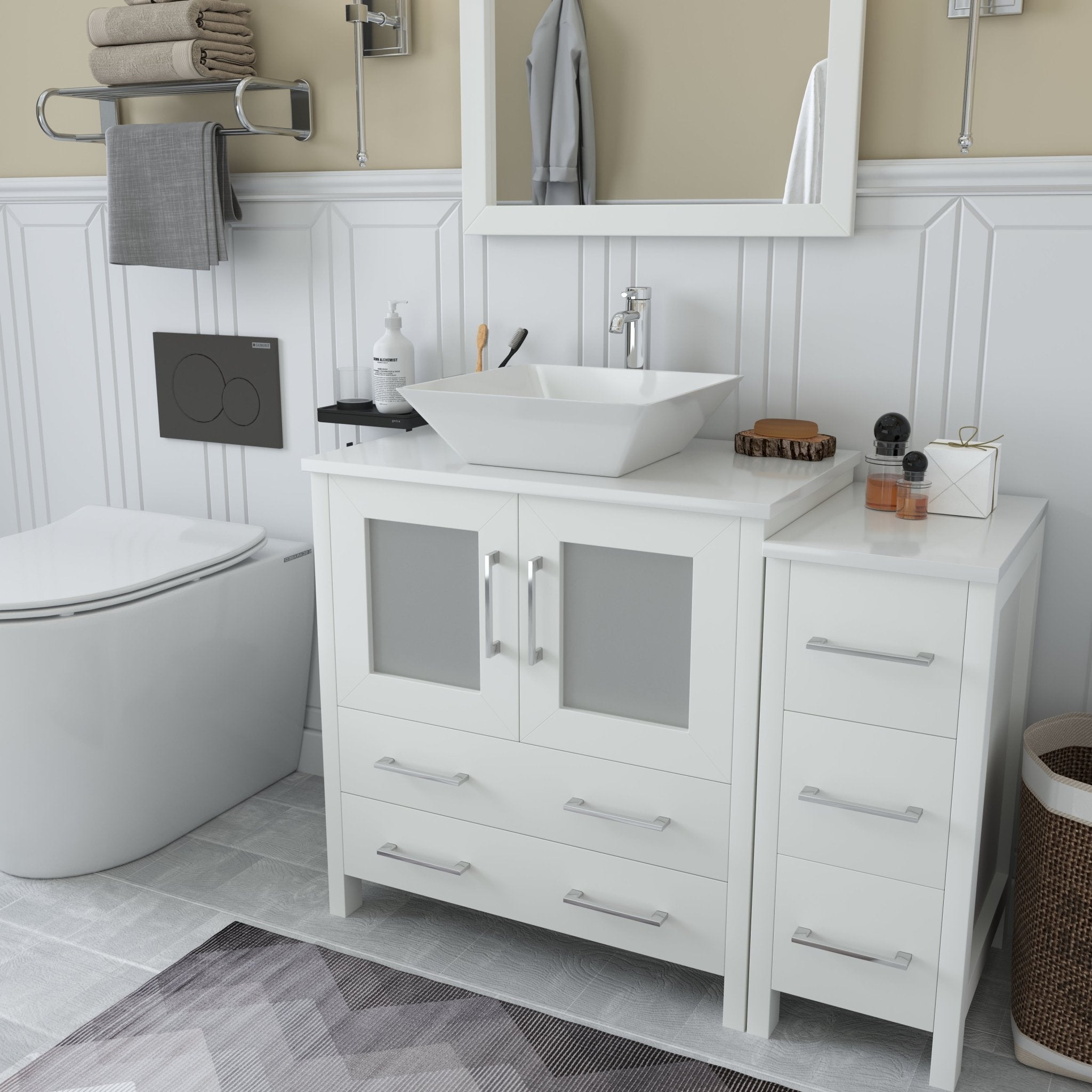 Ravenna 42" Single Sink Bathroom Vanity Combo Set - HomeBeyond
