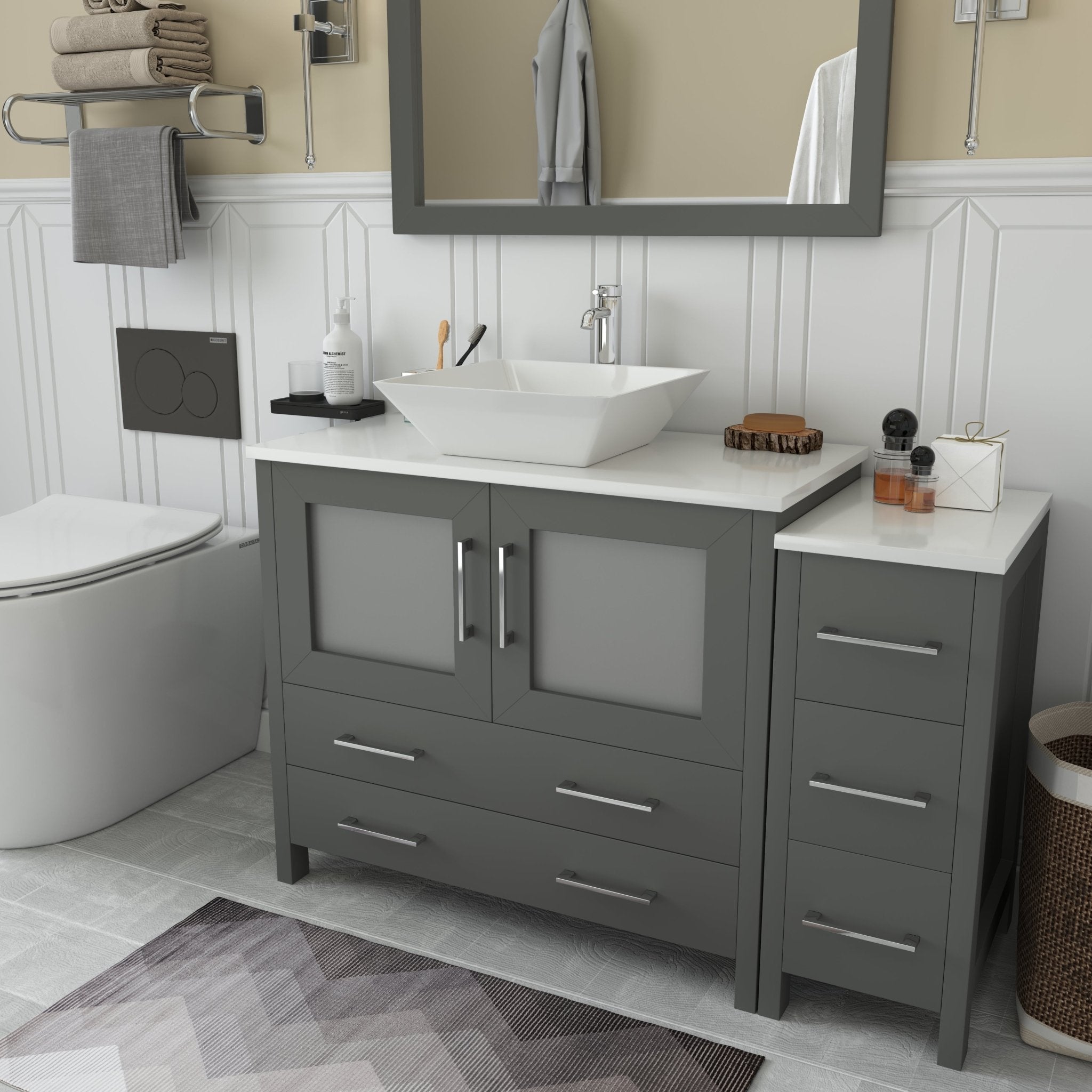 Ravenna 48" Single Sink Bathroom Vanity Combo Set - HomeBeyond