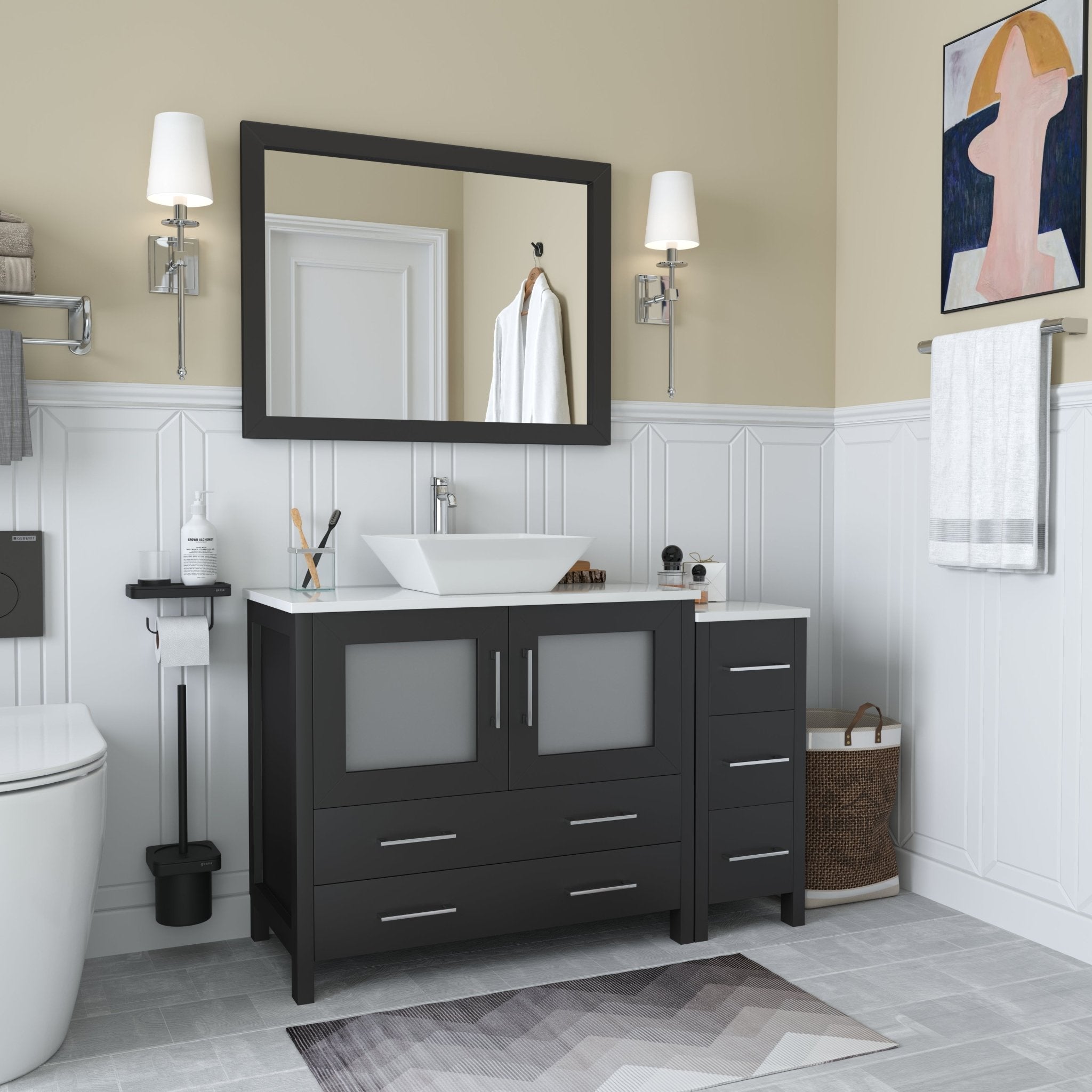 Ravenna 48" Single Sink Bathroom Vanity Combo Set - HomeBeyond