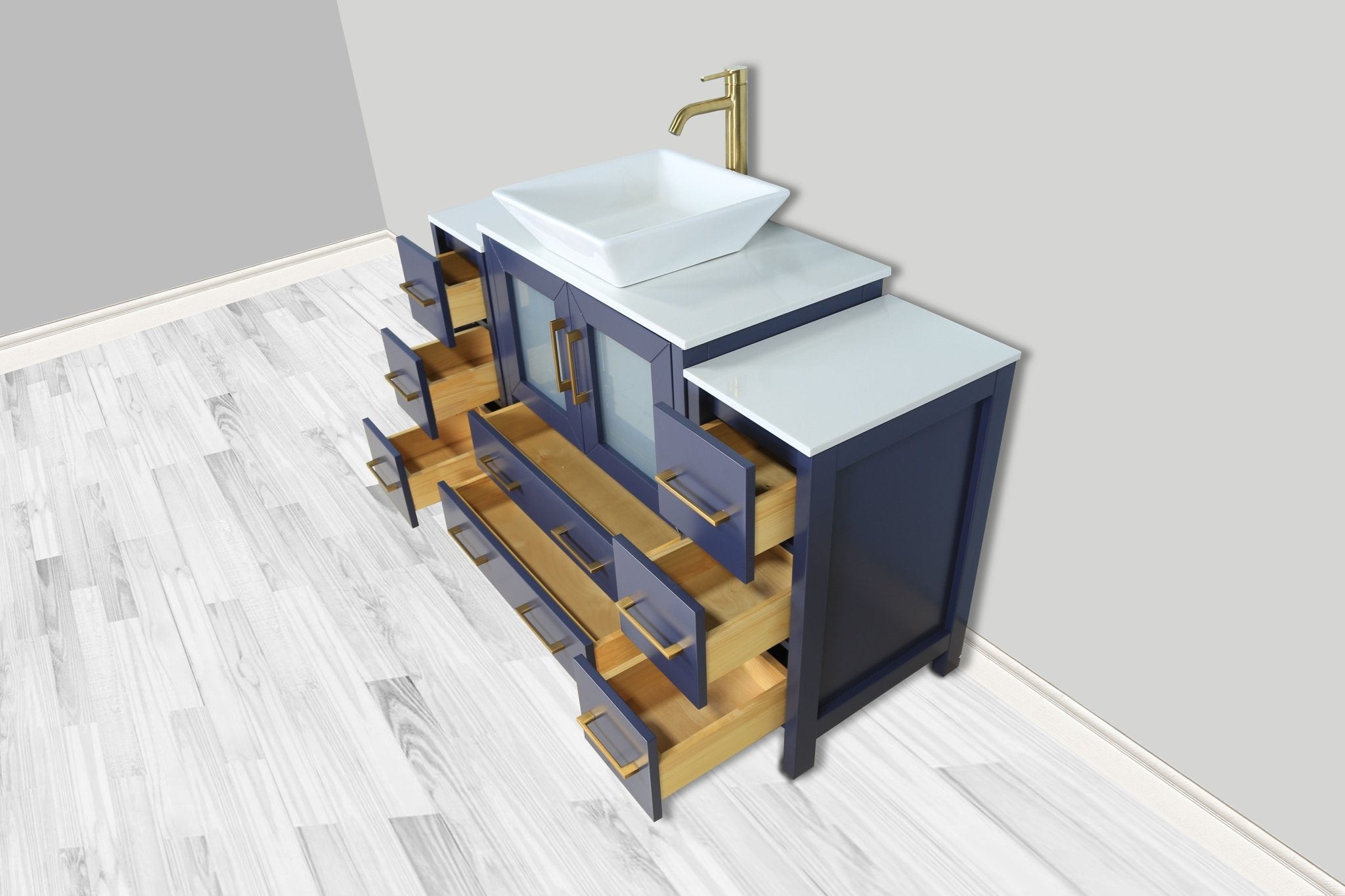 Ravenna 54" Single Sink Bathroom Vanity Combo Set - HomeBeyond