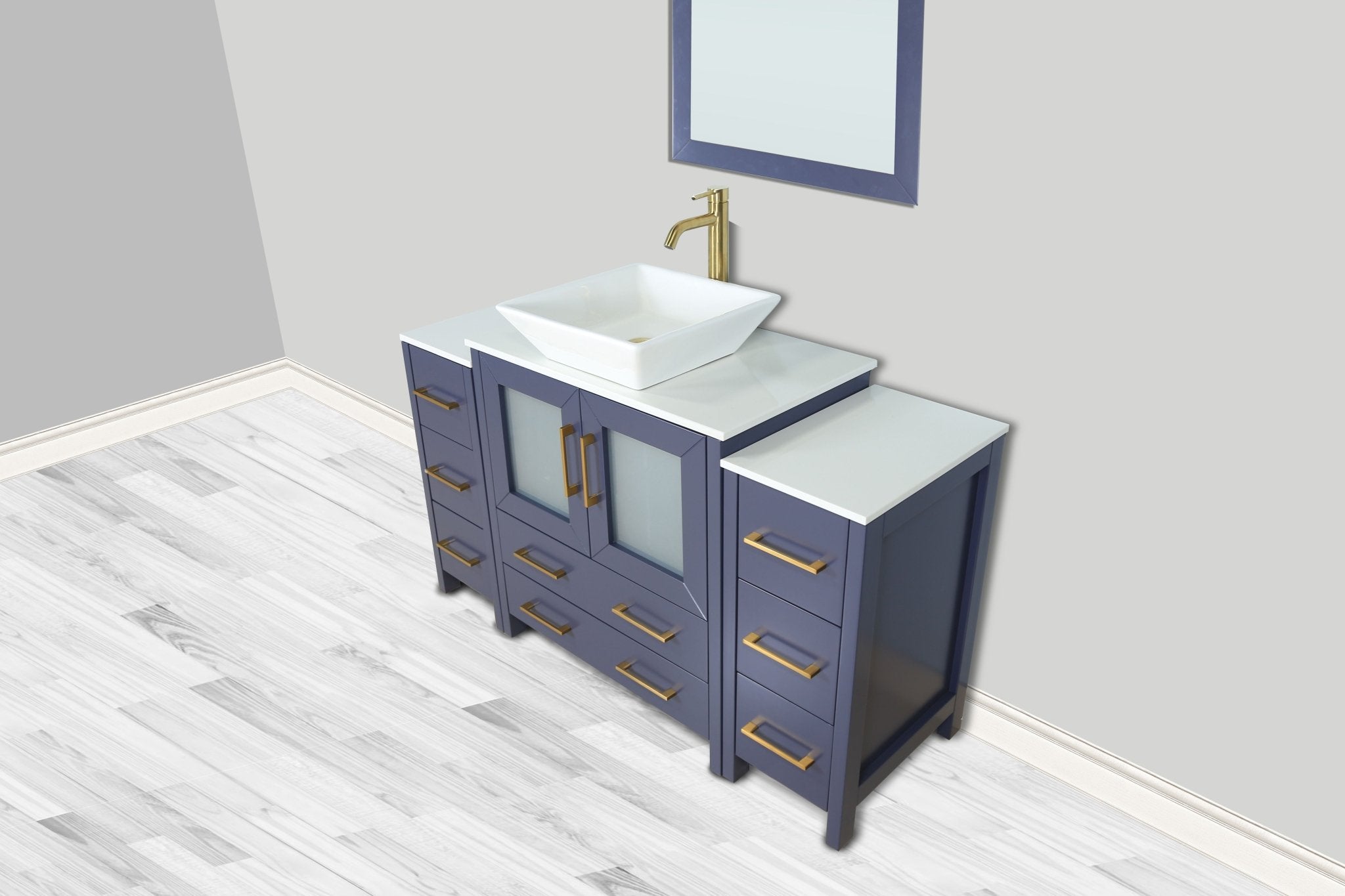 Ravenna 54" Single Sink Bathroom Vanity Combo Set - HomeBeyond
