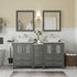 Ravenna 60" Double Sink Bathroom Vanity Combo Set - HomeBeyond