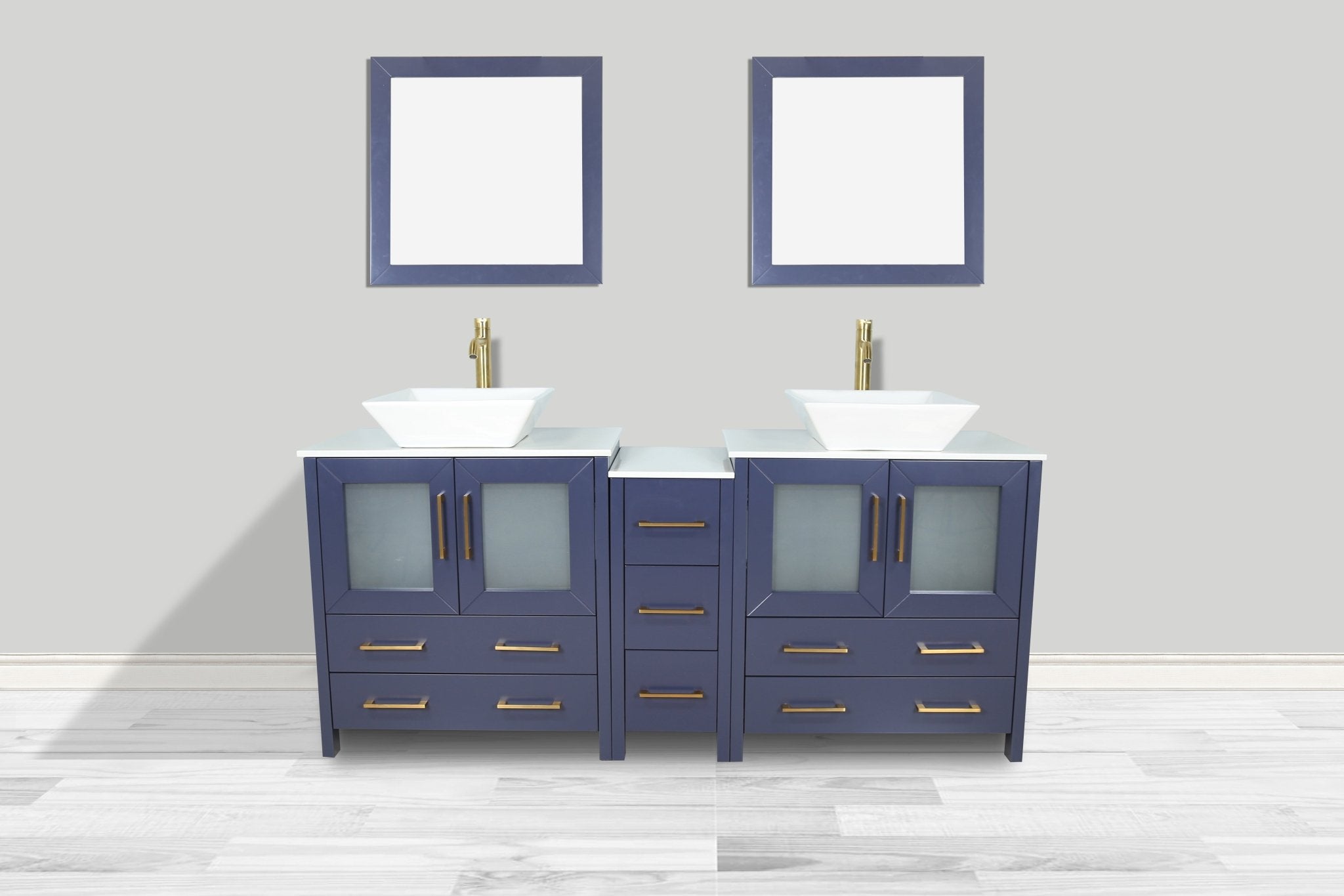 Ravenna 72" Double Sink Bathroom Vanity Combo Set - HomeBeyond