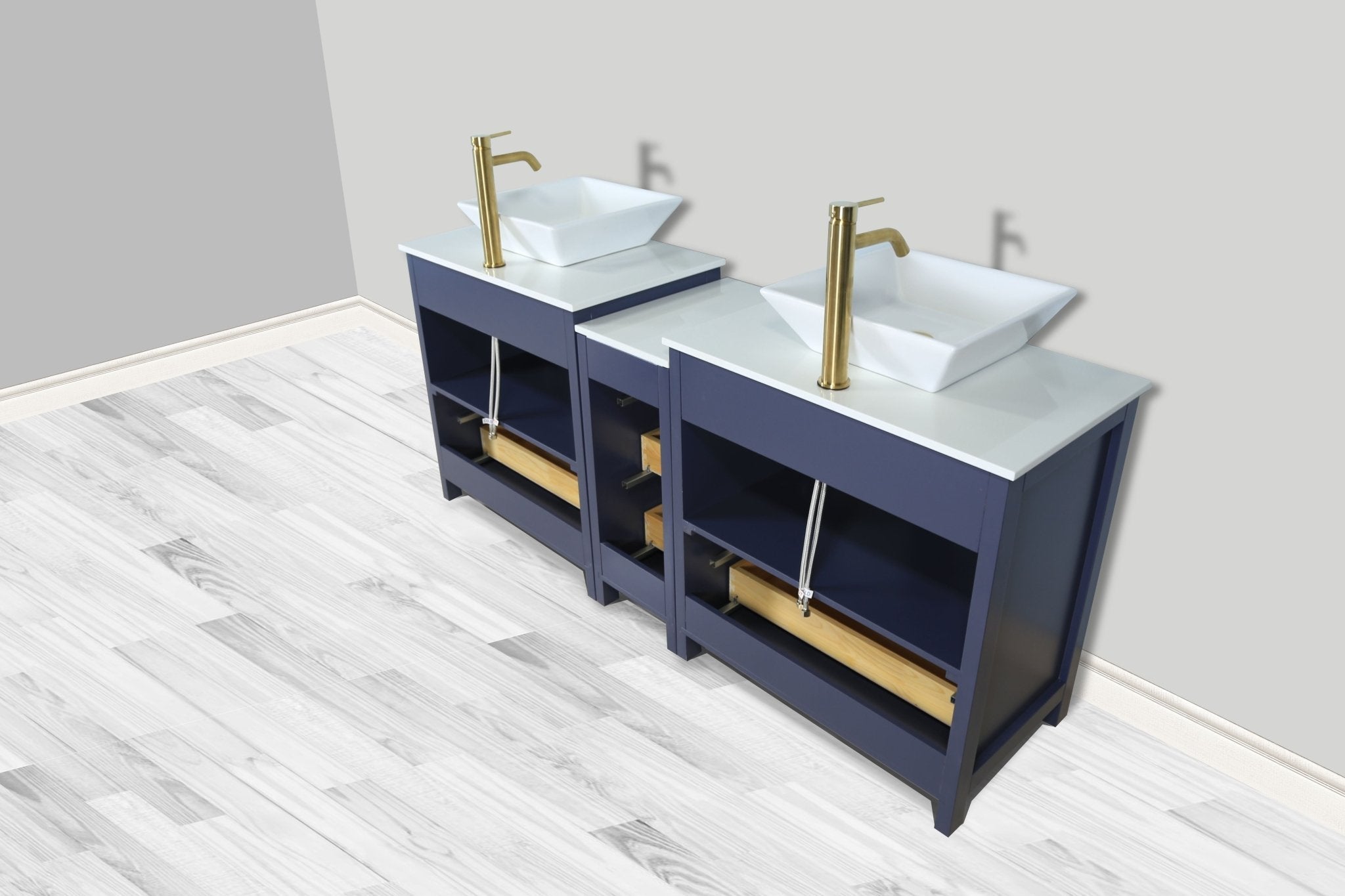 Ravenna 72" Double Sink Bathroom Vanity Combo Set - HomeBeyond