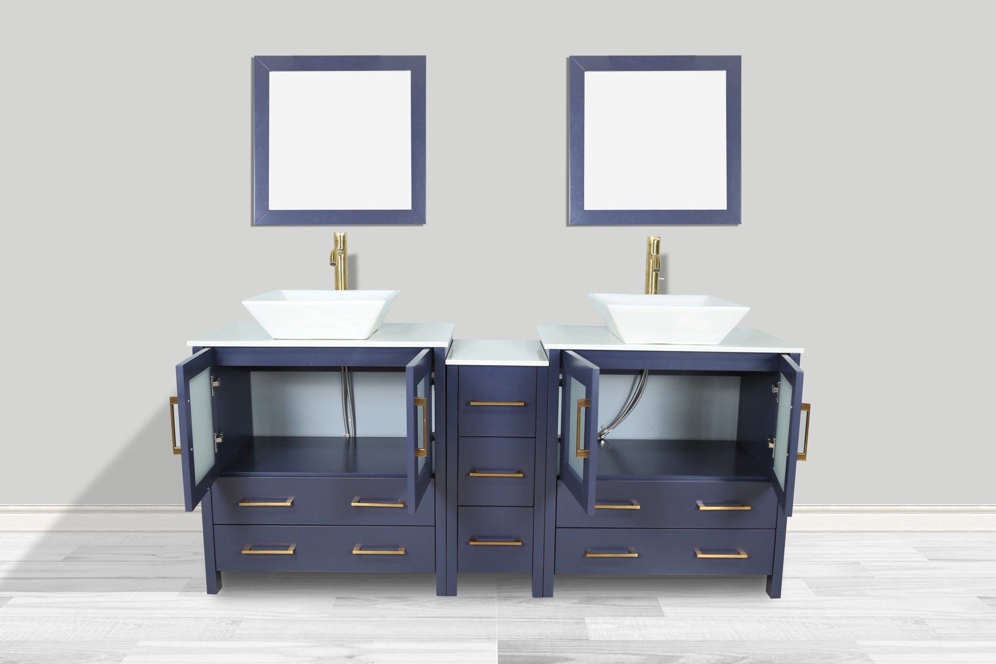 Ravenna 72" Double Sink Bathroom Vanity Combo Set - HomeBeyond