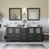 Ravenna 72" Double Sink Bathroom Vanity Combo Set - HomeBeyond