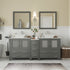 Ravenna 72" Double Sink Bathroom Vanity Combo Set - HomeBeyond