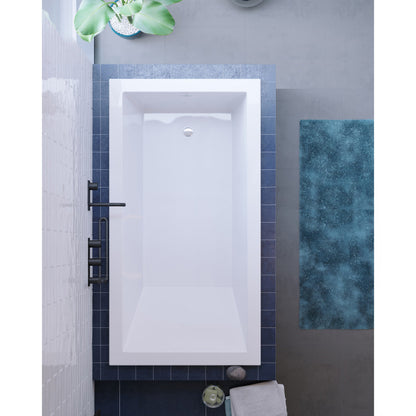 Voltaire 66&quot; x 36&quot; Reversible Drain Drop-In Bathtub