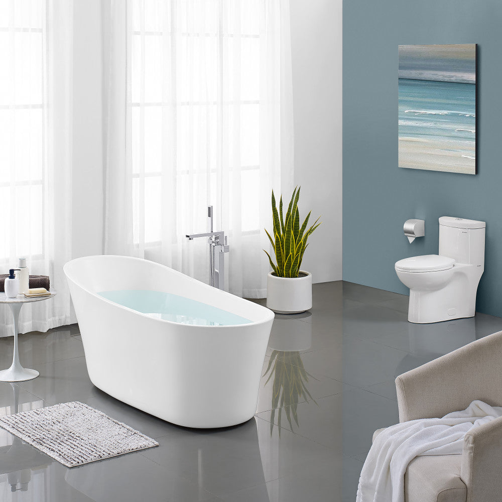 Sublime 67&quot; Single Slipper Freestanding Bathtub