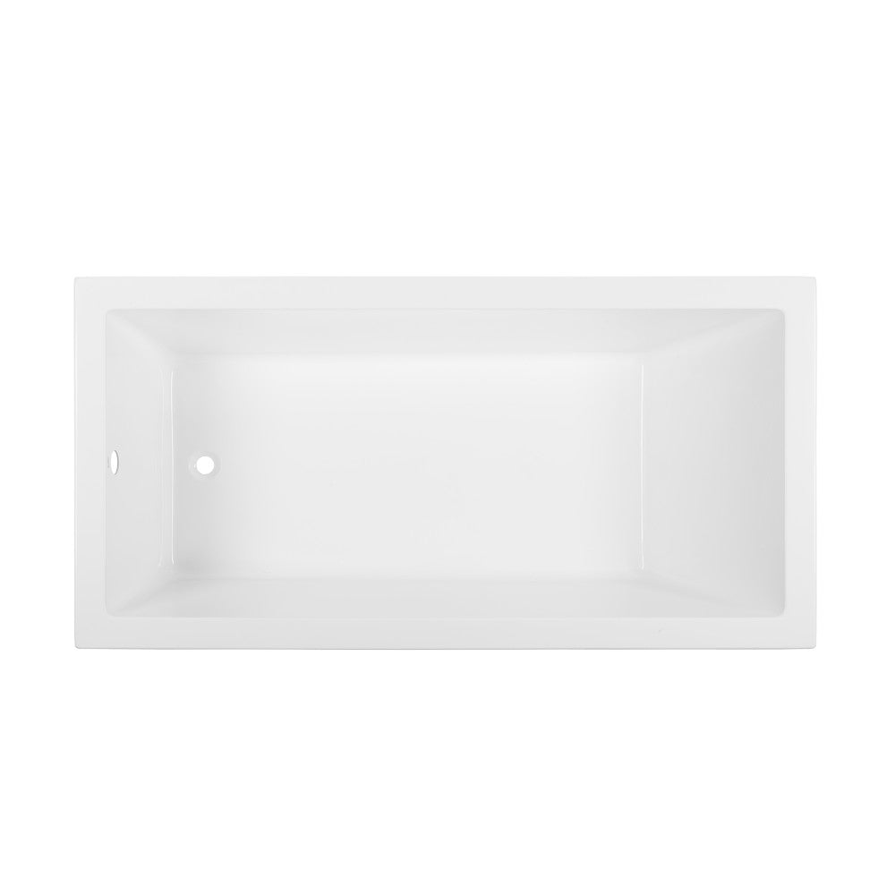 Voltaire 72&quot; x 36&quot; Reversible Drain Drop-In Bathtub