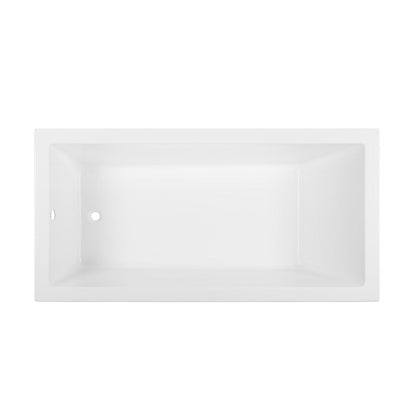 Voltaire 72&quot; x 36&quot; Reversible Drain Drop-In Bathtub