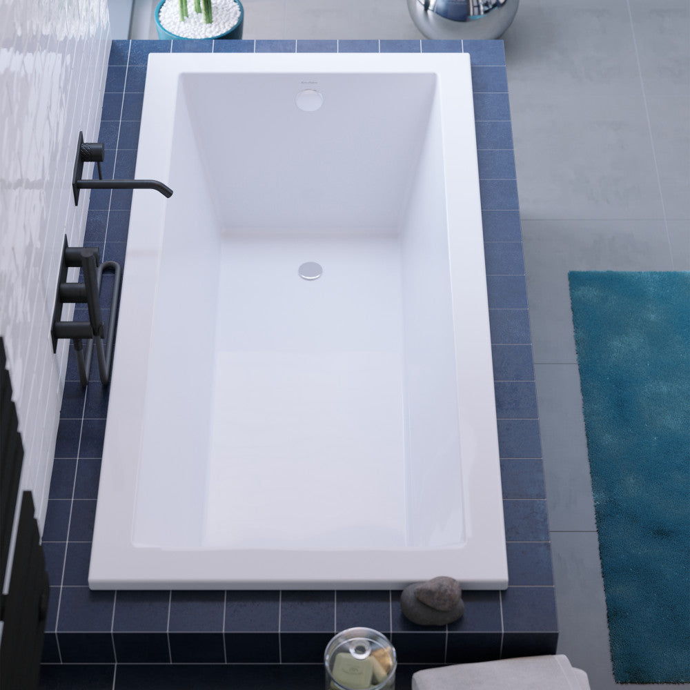 Voltaire 60&quot; x 36&quot; Reversible Drain Drop-In Bathtub