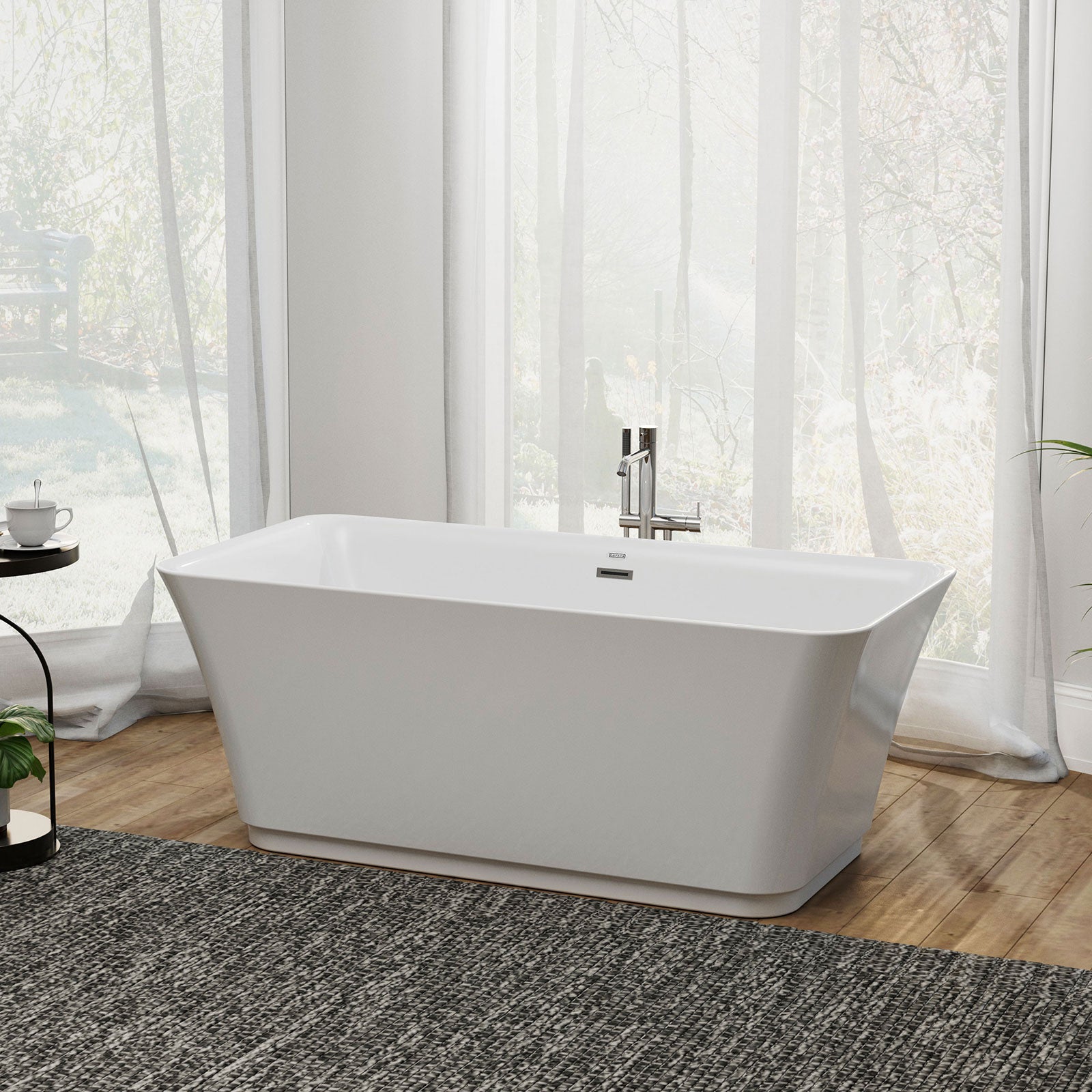 59 inch Freestanding Soaking Bathtub