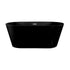 Claire 60" Freestanding Bathtub in Matte Black