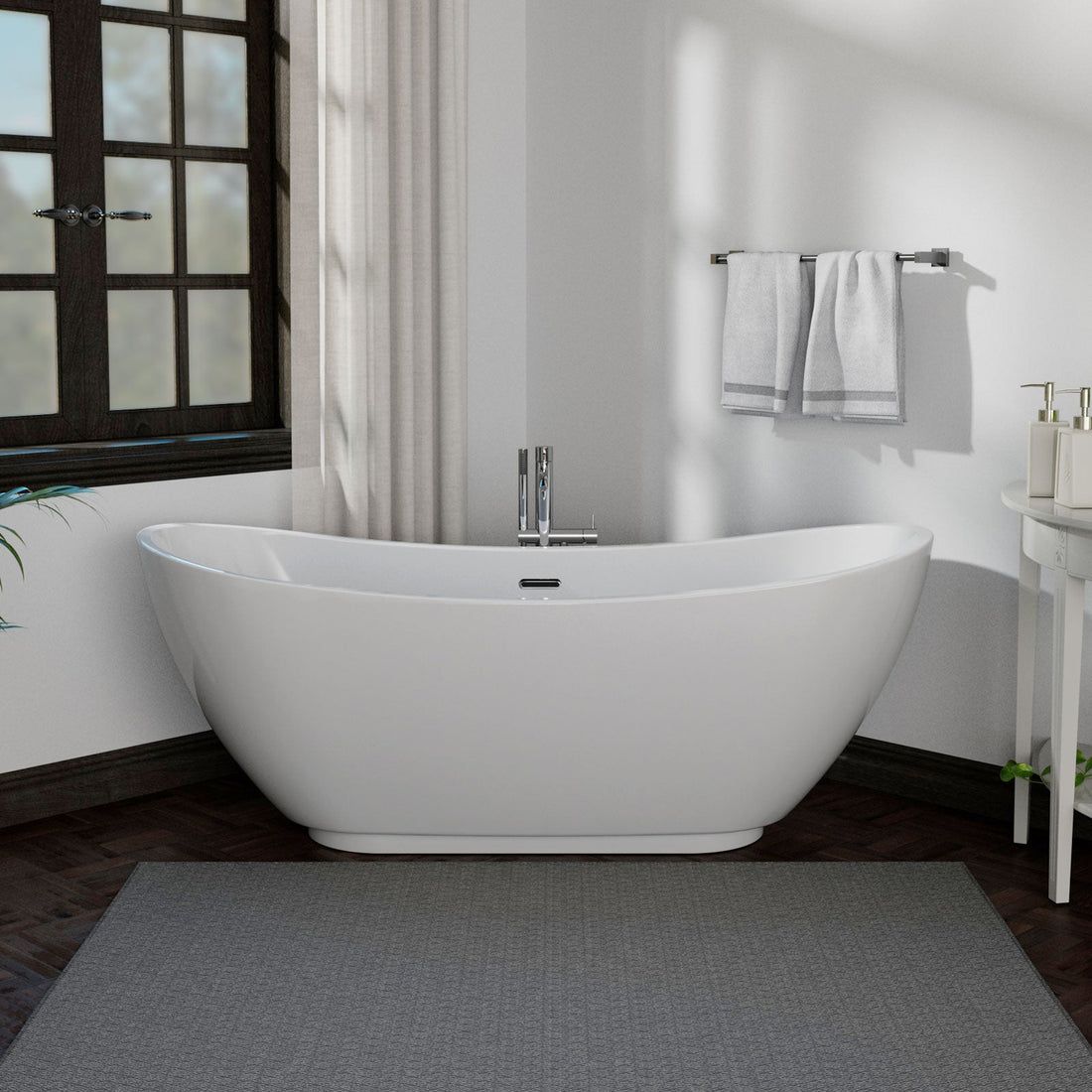 69 inch Freestanding Soaking Bathtub