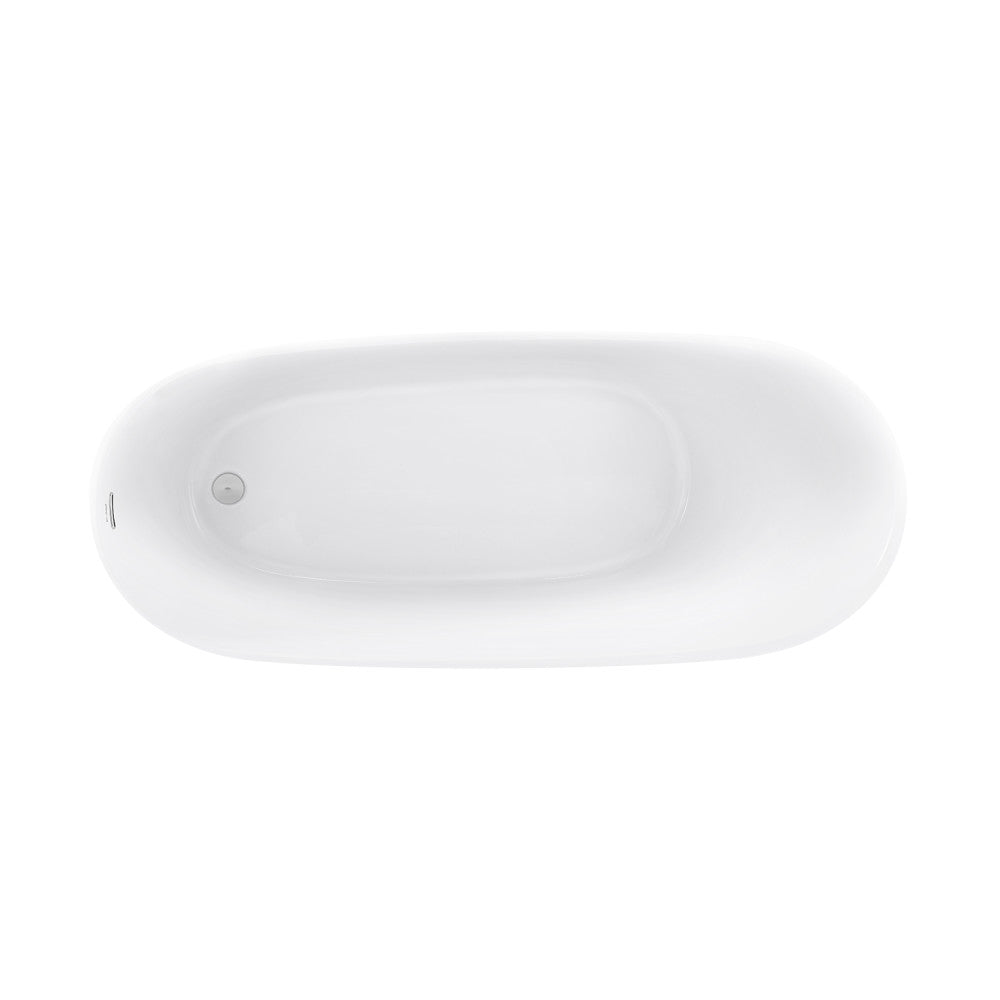 Sublime 67&quot; Single Slipper Freestanding Bathtub