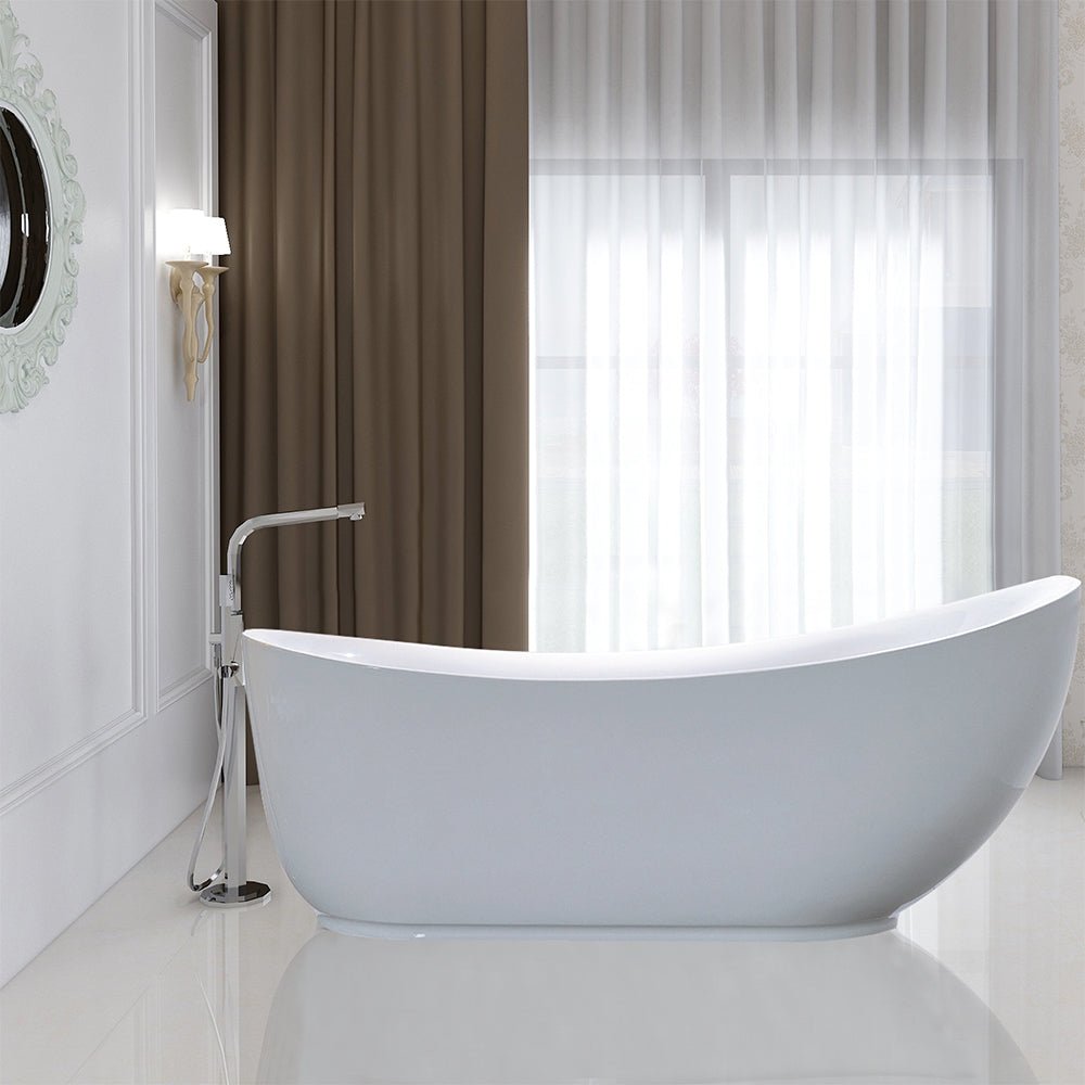 71&quot; x 35&quot; Freestanding Acrylic Bathtub - HomeBeyond