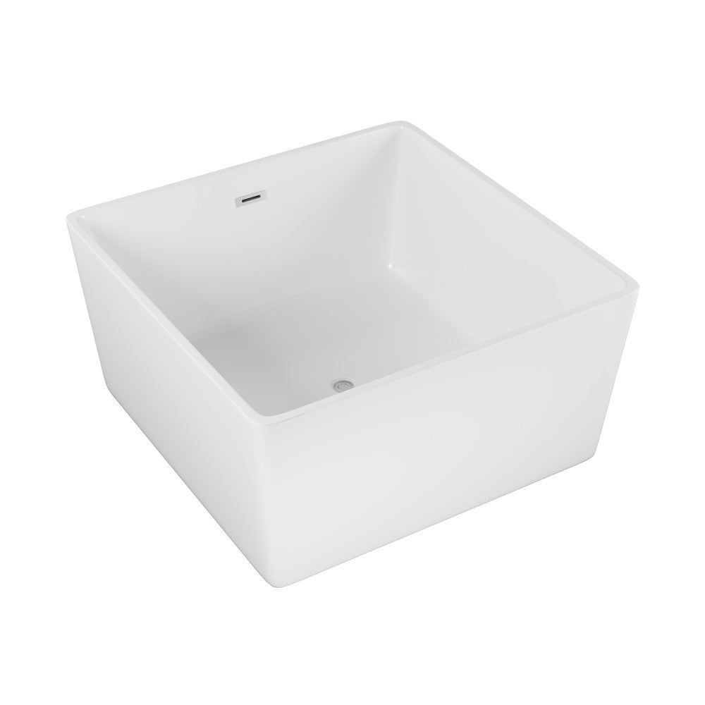 Voltaire 47&quot; Square Freestanding Bathtub