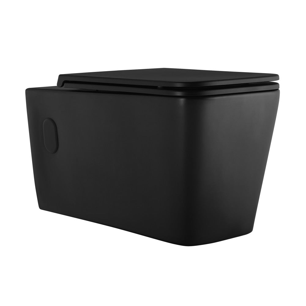 Concorde Wall Hung Toilet Bowl, Matte Black Toilet Matte Black