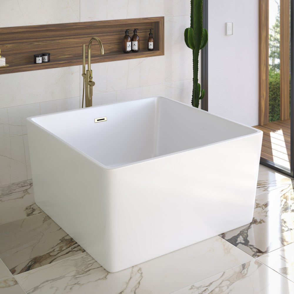 Voltaire 47&quot; Square Freestanding Bathtub