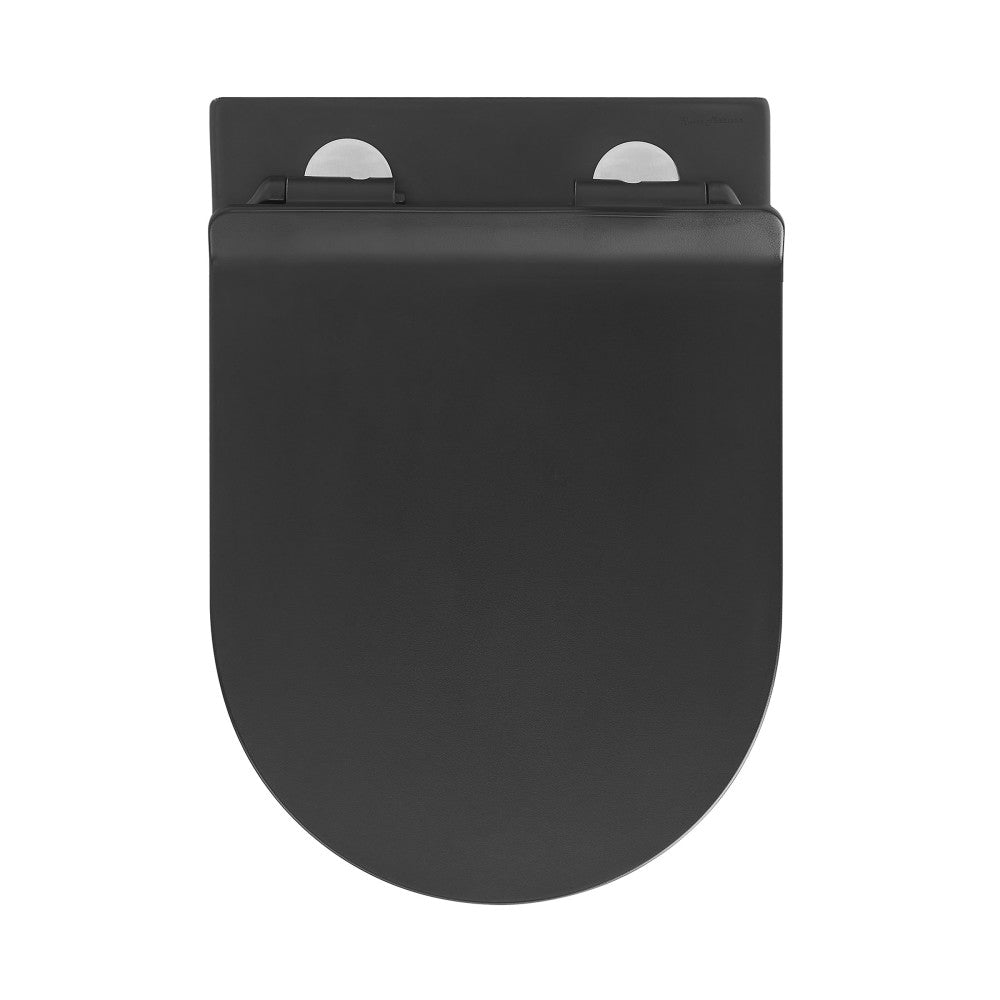 Calice Wall-Hung Round Toilet Bowl in Matte Black Toilet Matte Black