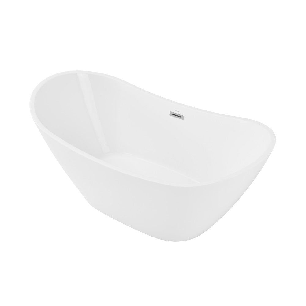 Ivy 67&quot; Double Slipper Freestanding Bathtub