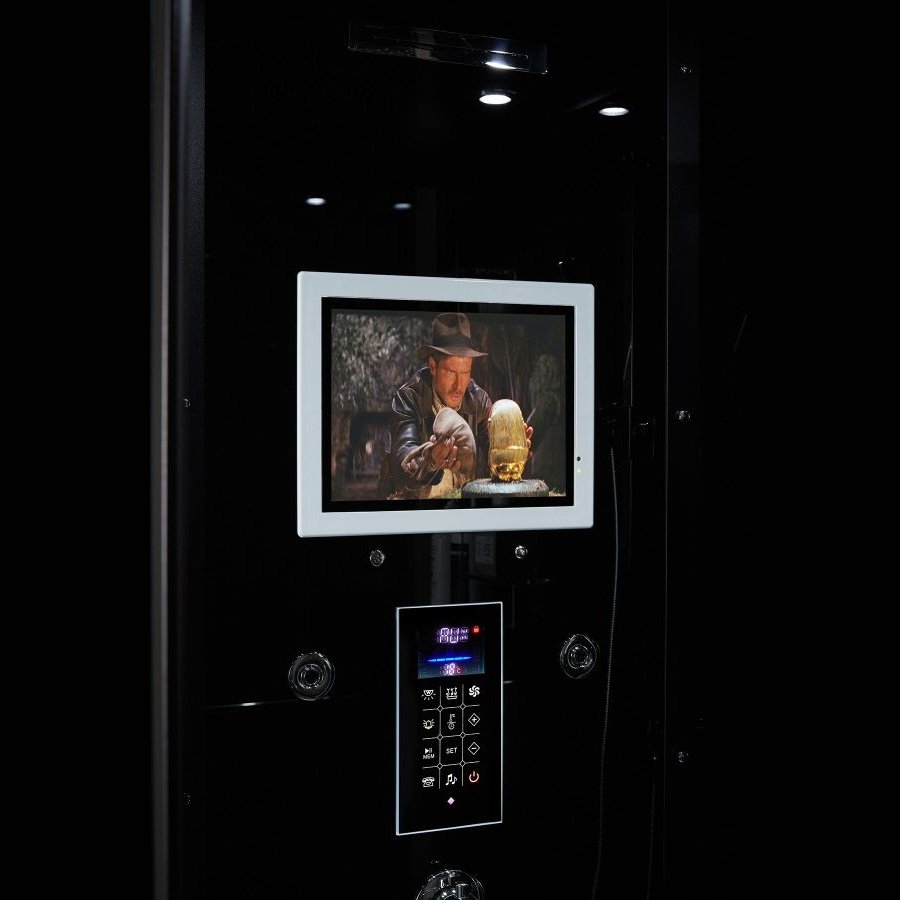 Maya Bath Black Platinum Anzio Steam Shower - Left (211)