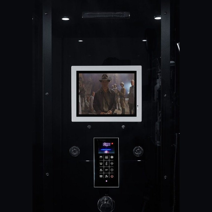 Maya Bath Black Platinum Arezzo Steam Shower - Right (201)