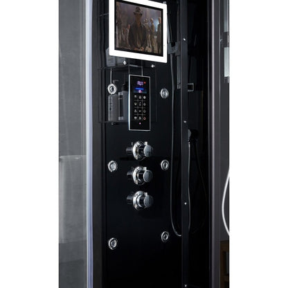 Maya Bath Black Platinum Arezzo Steam Shower - Right (201)