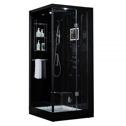 Maya Bath Black Platinum Arezzo Steam Shower - Right (201)