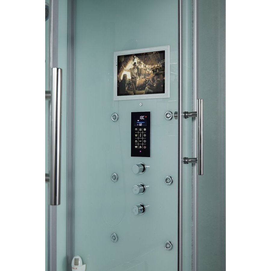 Maya Bath White Platinum Catania Steam Shower - Left (109)