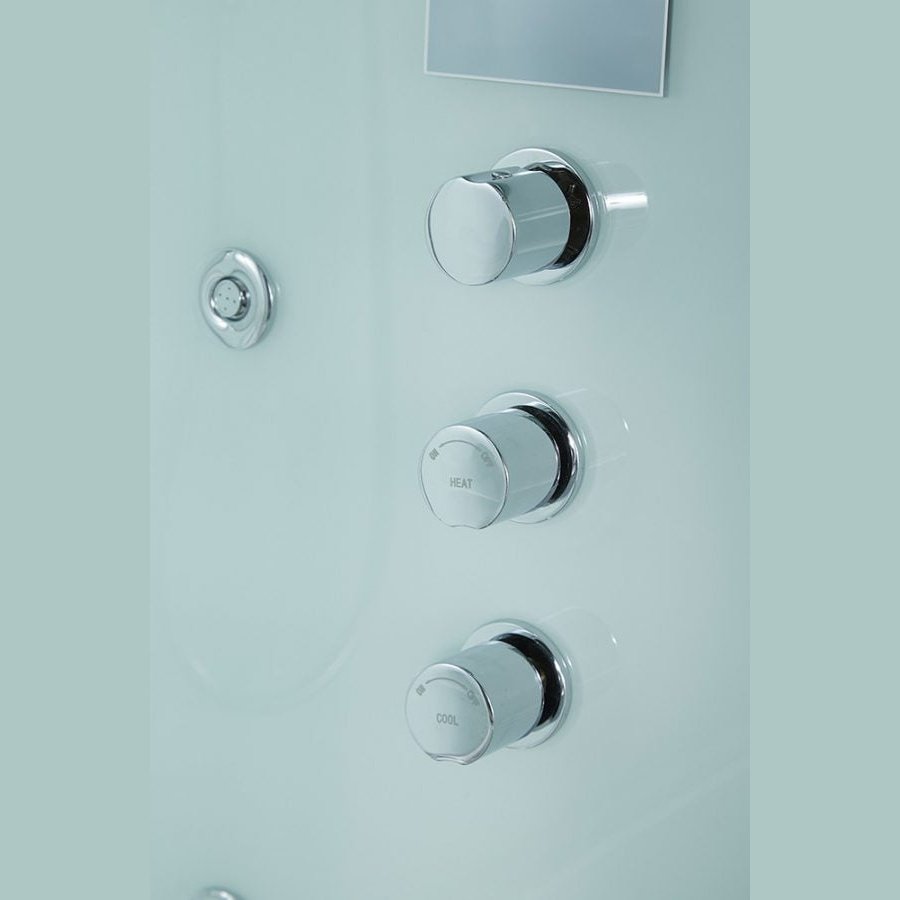 Maya Bath White Platinum Catania Steam Shower - Left (109)