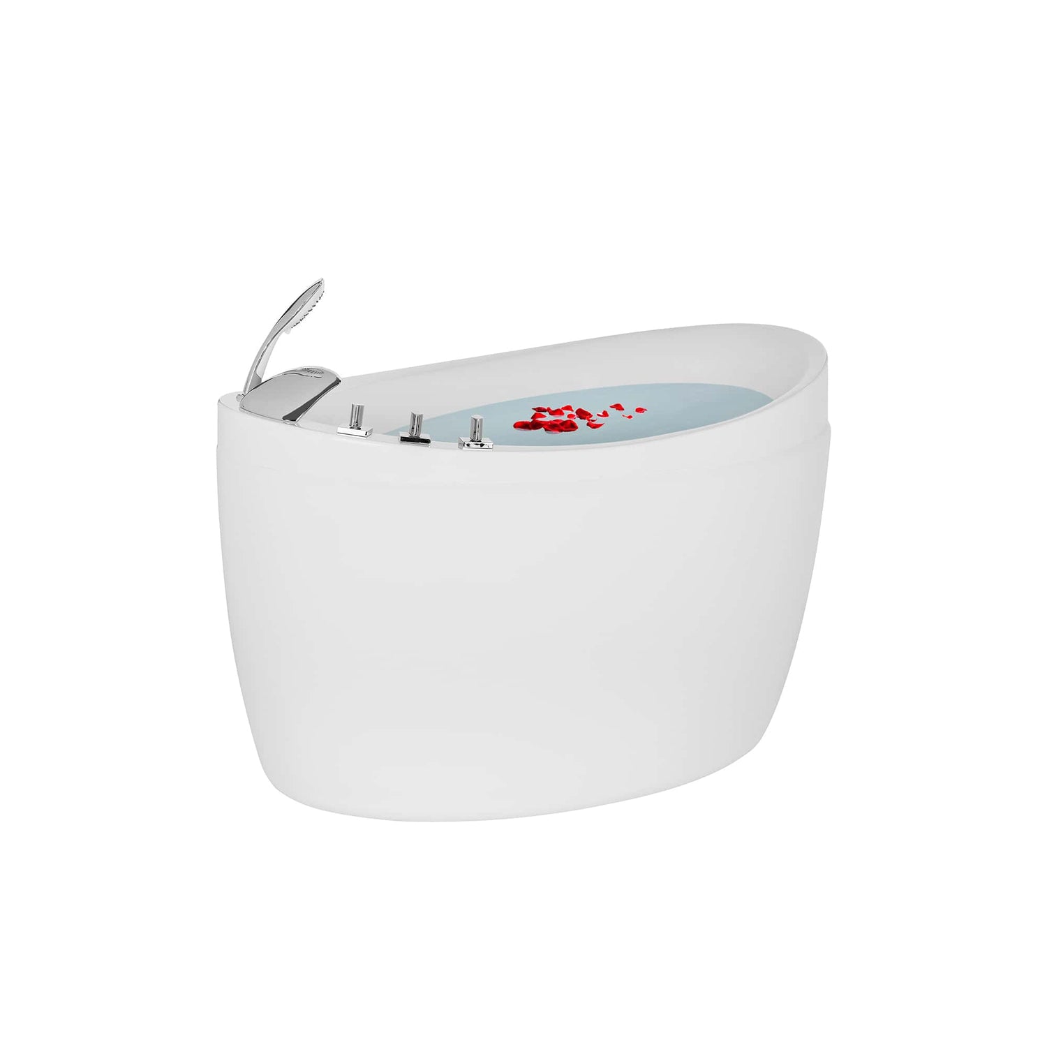 EMPV-48JT011-48&quot; Freestanding Japanese-Style Air Massage Bathtub with Reversible Drain-5