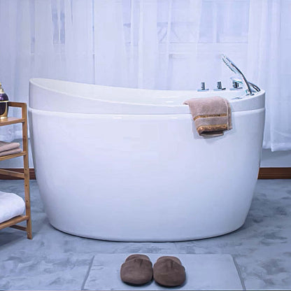 EMPV-48JT011-48&quot; Freestanding Japanese-Style Air Massage Bathtub with Reversible Drain-9